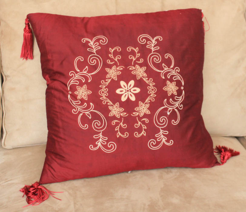 Camel Microsuede Sectional Sofa