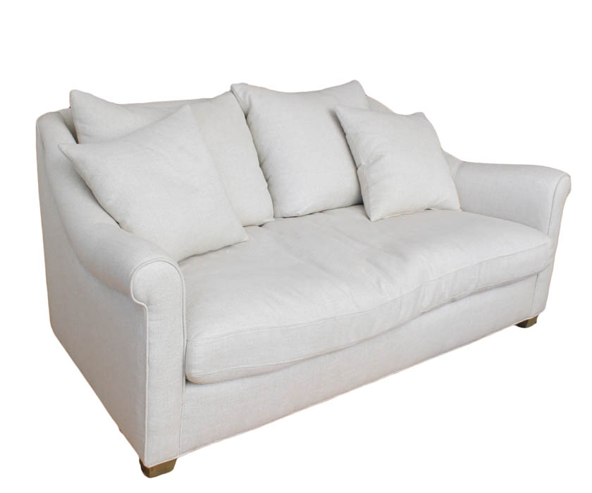 Off-White Loveseat By SpectraHome