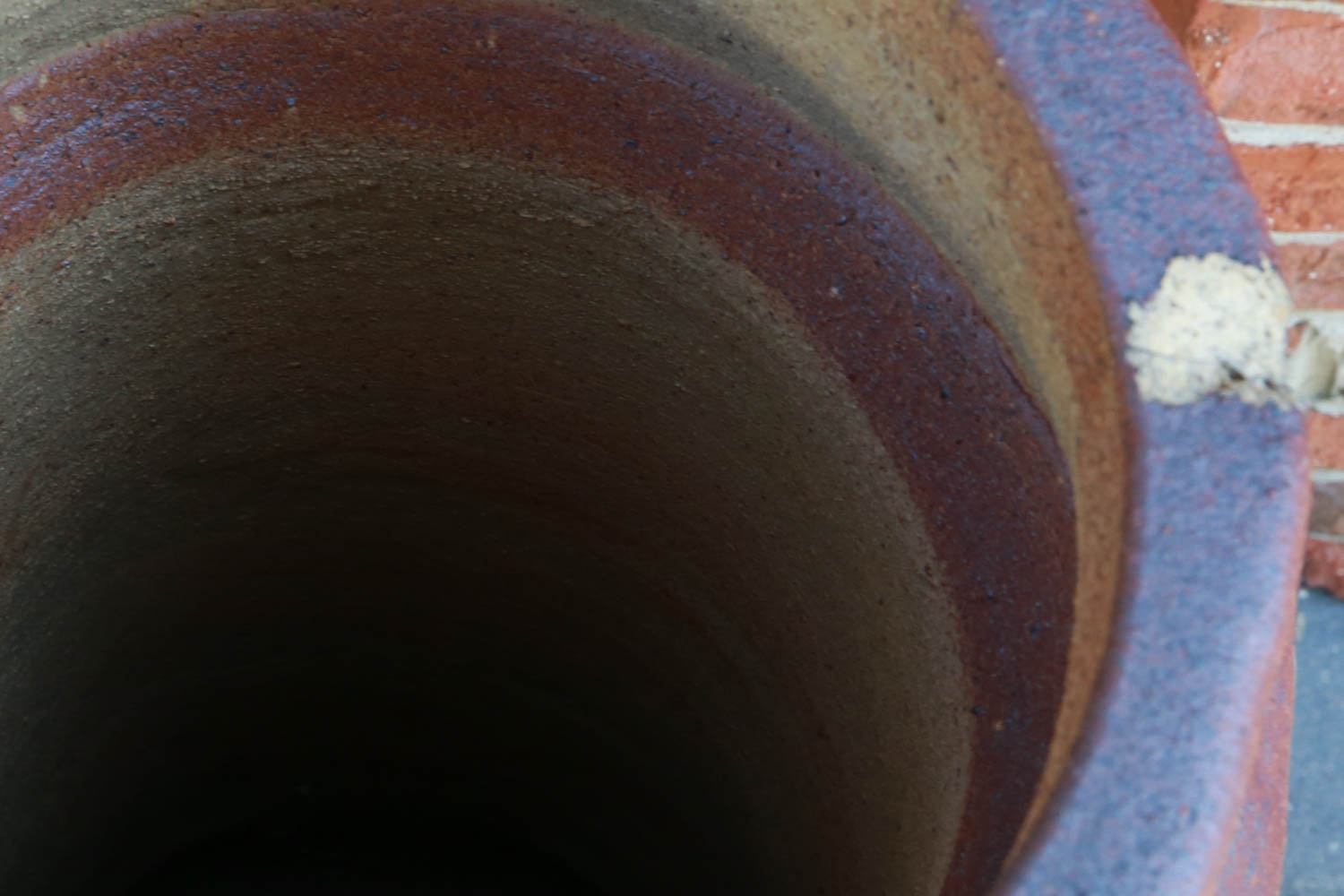 Antique Burnt Orange Earthen Chimney Chute