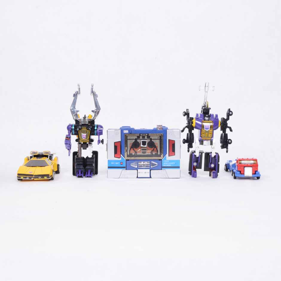 Collection of Vintage Takara Transformer Action Figures