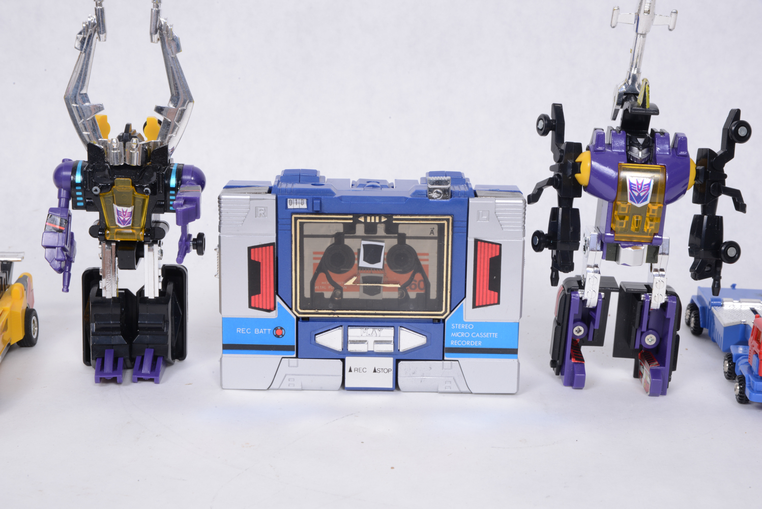 Collection of Vintage Takara Transformer Action Figures