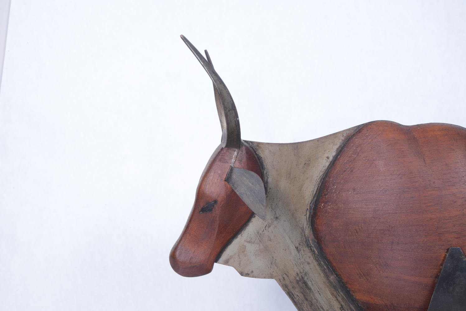 Signed Steer Sculpture