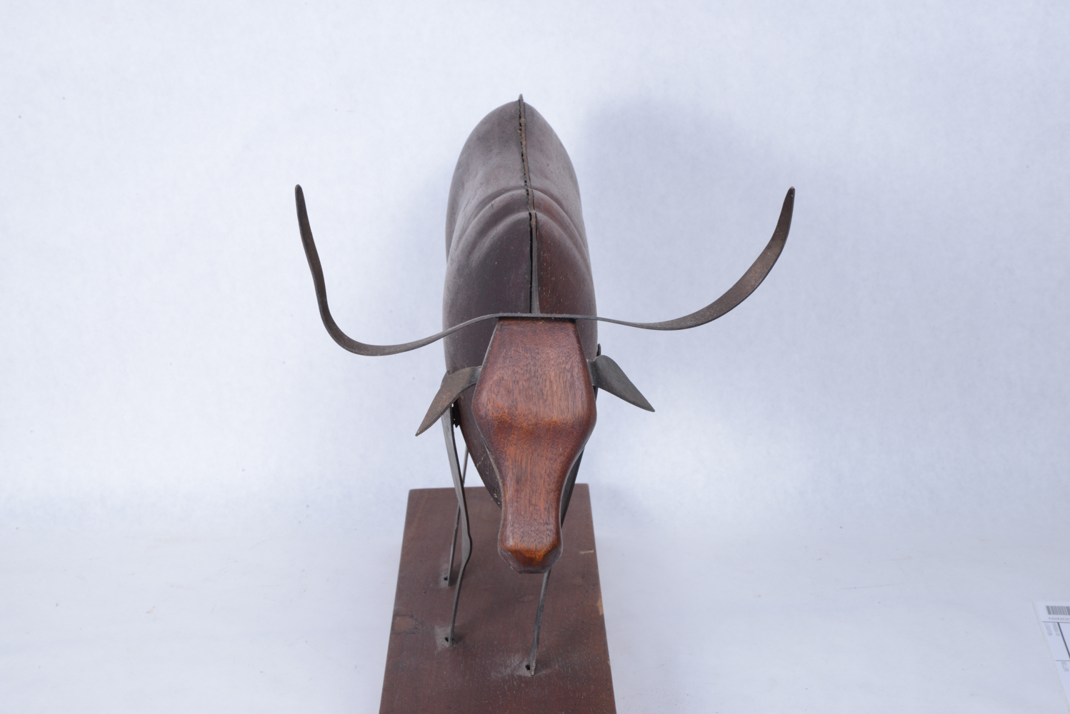 Signed Steer Sculpture