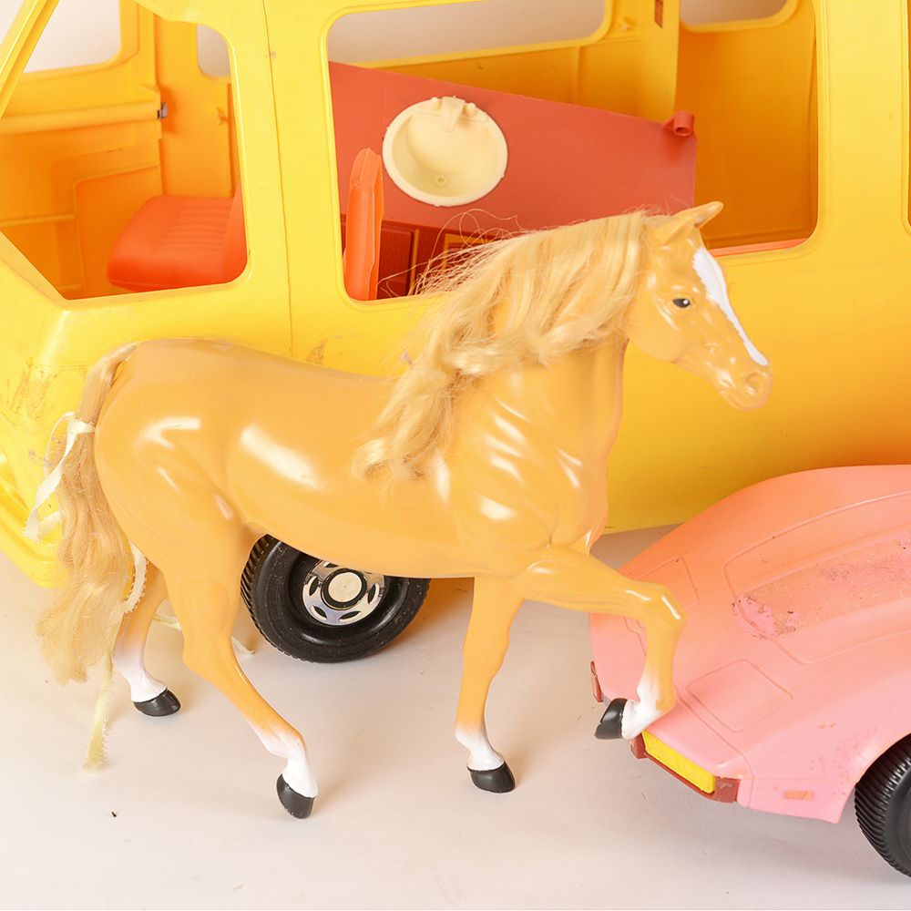 Vintage Barbie Winnebago RV, Corvette and Other Accessories
