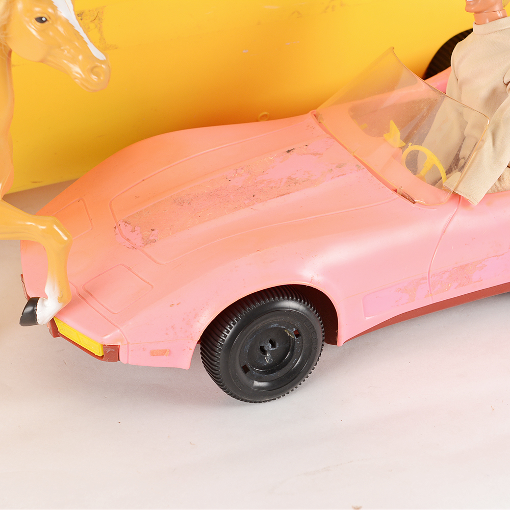 Vintage Barbie Winnebago RV, Corvette and Other Accessories