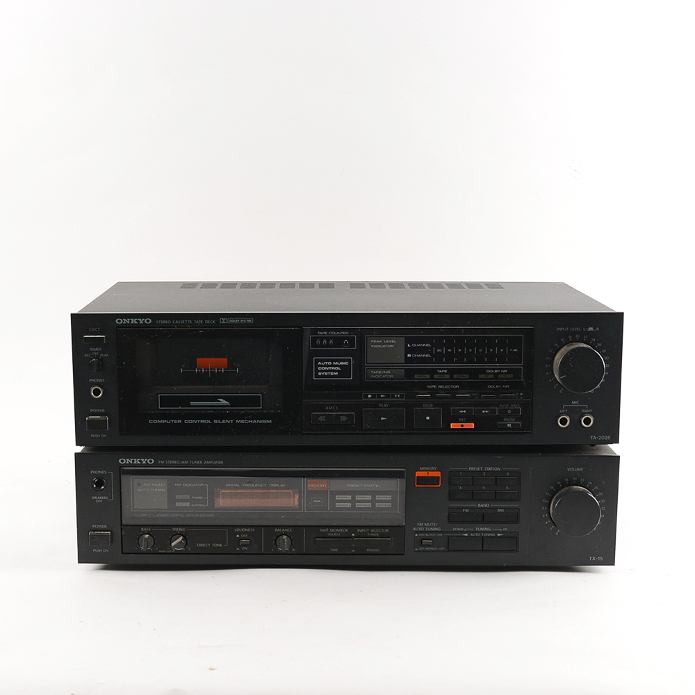 Onkyo Stereo AM/FM Receiver and Cassette Player
