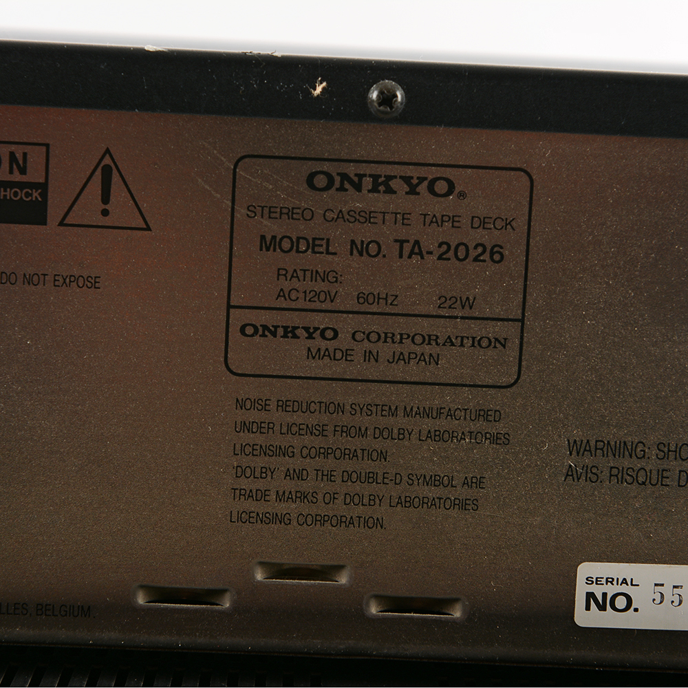 Onkyo Stereo AM/FM Receiver and Cassette Player