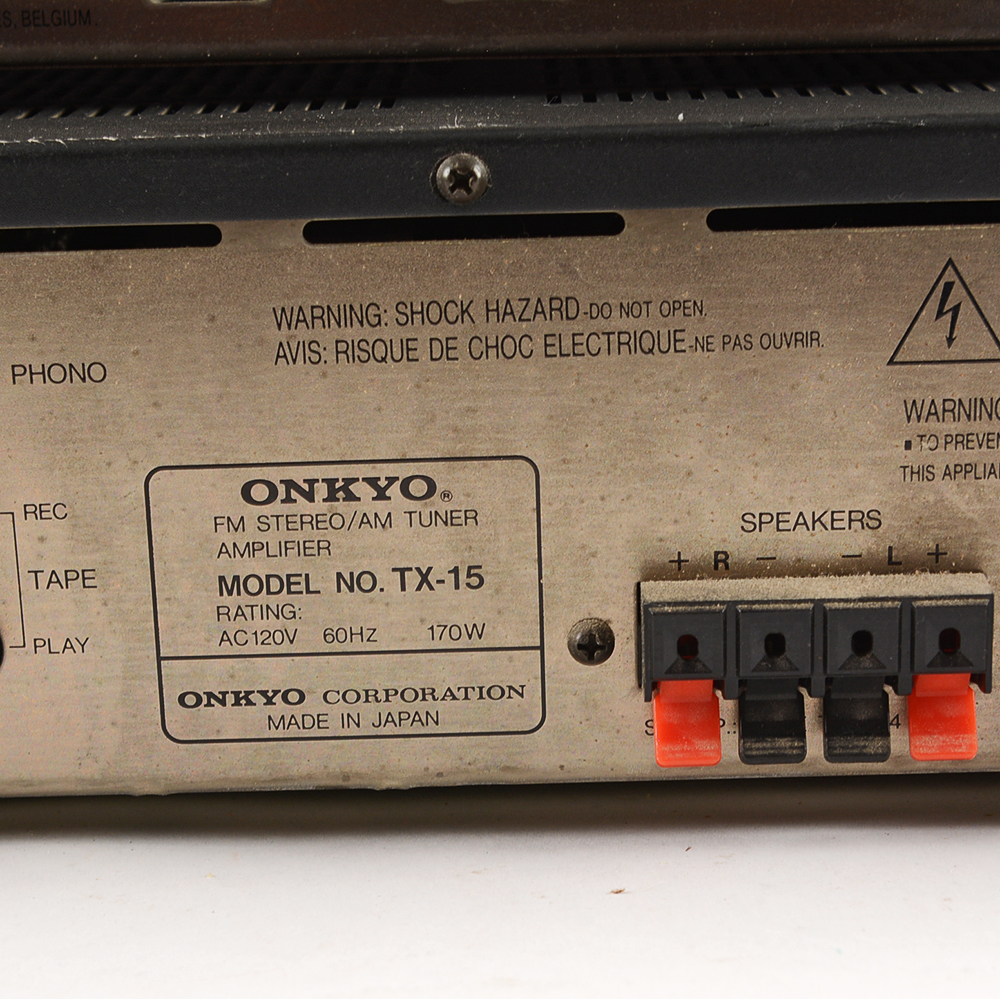 Onkyo Stereo AM/FM Receiver and Cassette Player