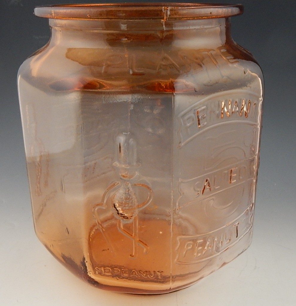 Planters Mr. Peanut Glass Jar