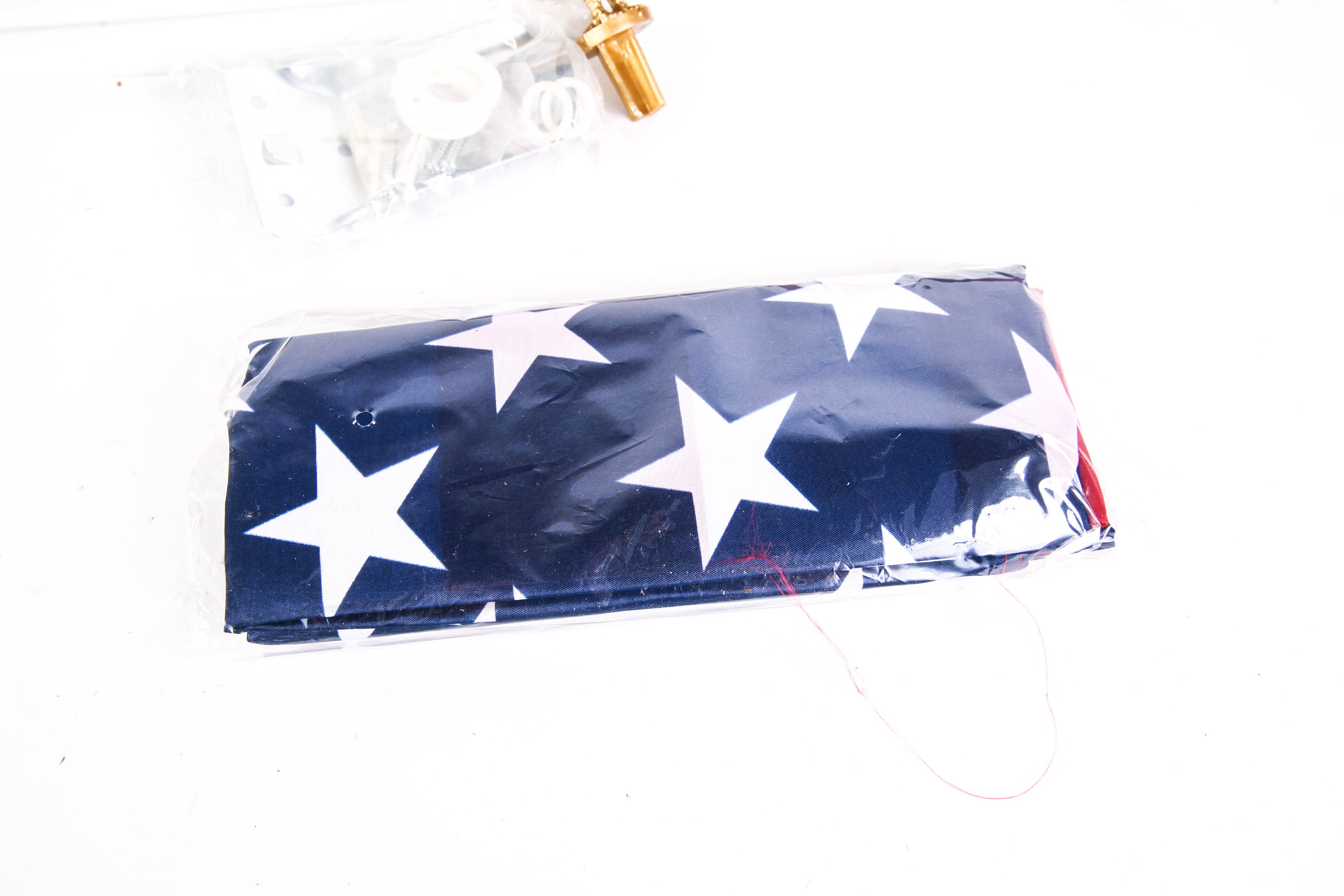 Republic Title American Flag with Poles