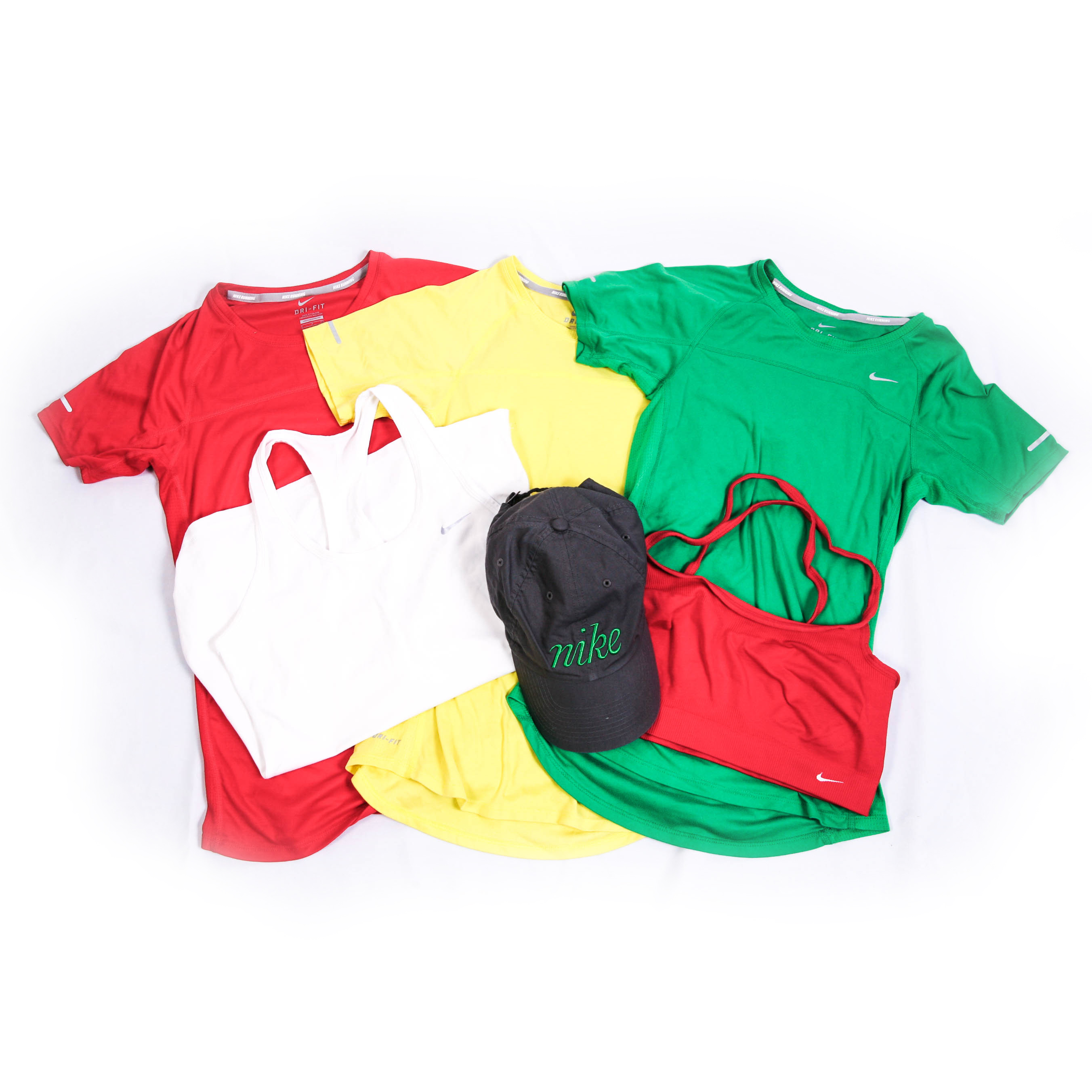 Grouping of Six Nike Women's Apparel Pieces