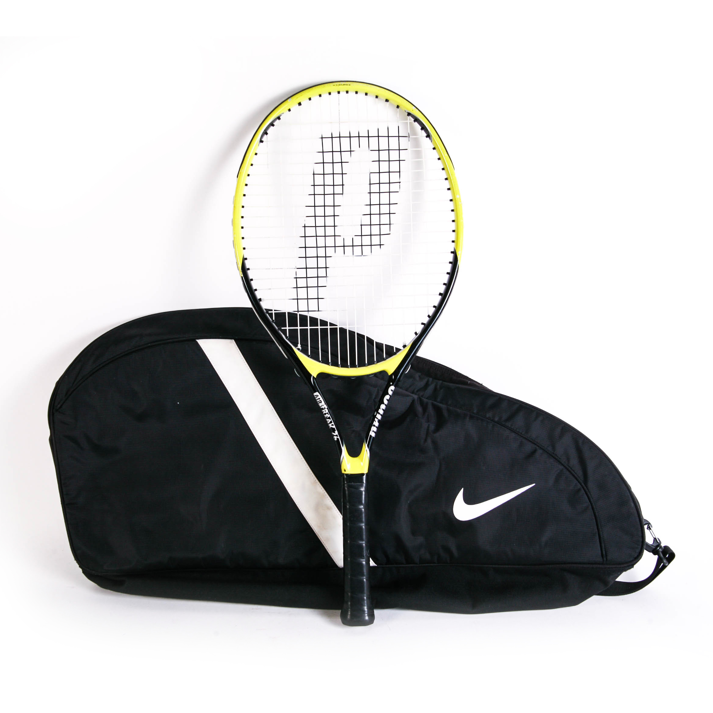 Prince Tennis Racquet and Nike Racquet Cover