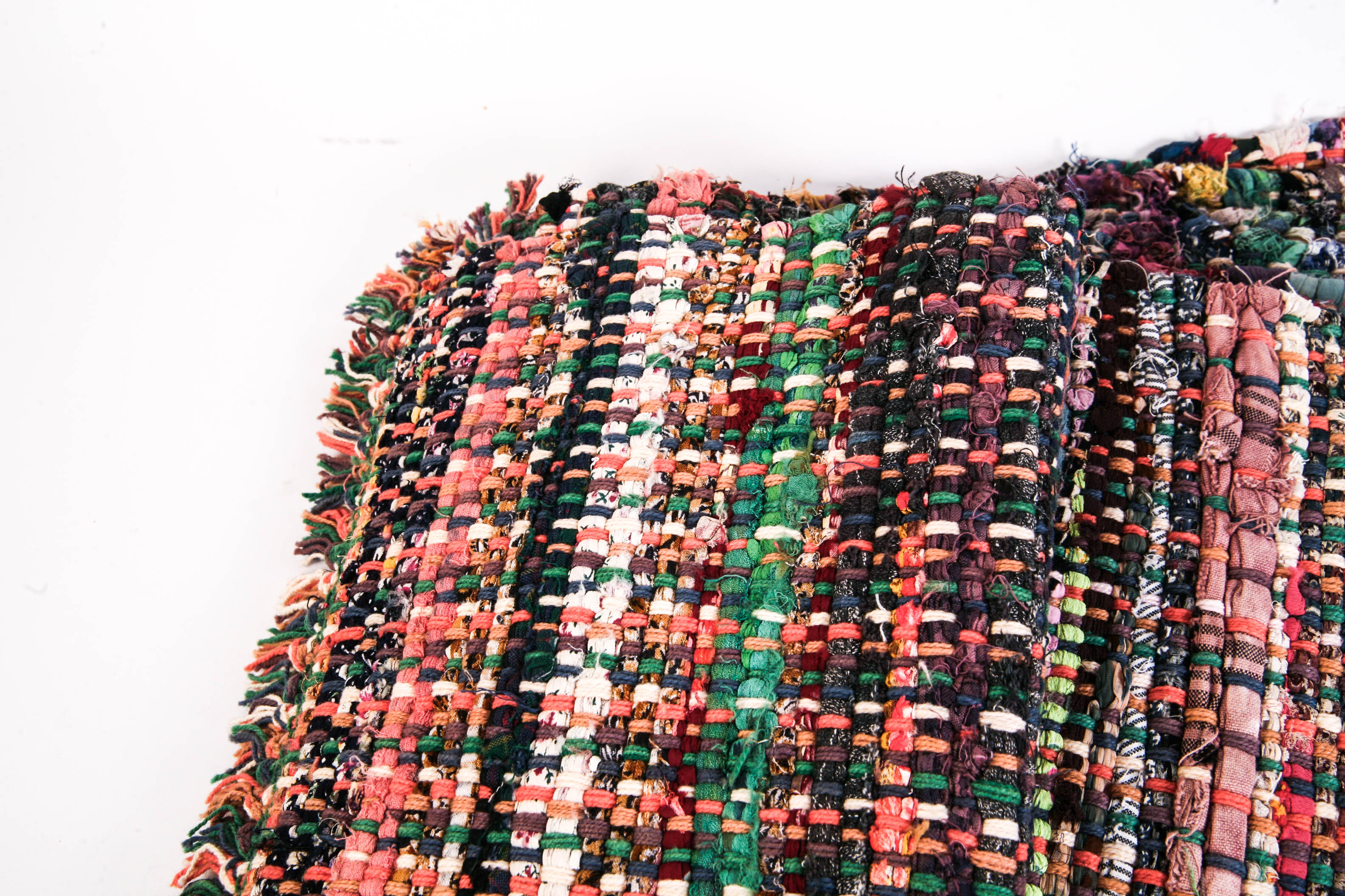 Set of Eight Multi-Colored Woven Fabric Placemats