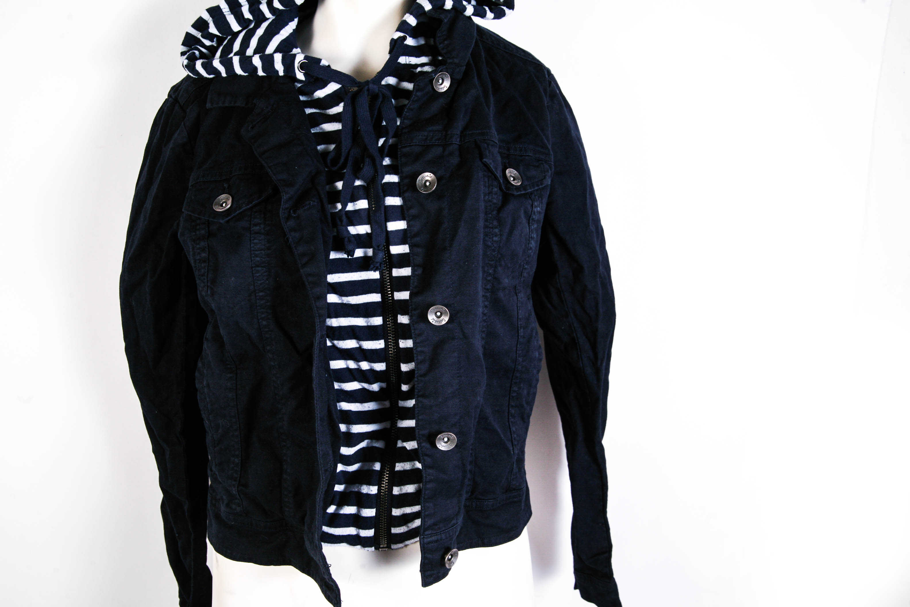 Splendid Women's Navy and White Jacket