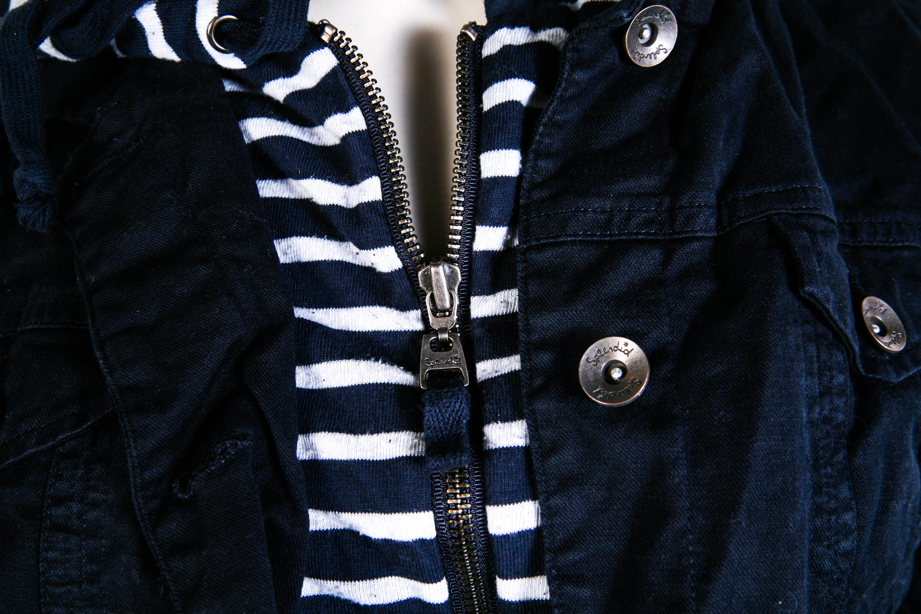 Splendid Women's Navy and White Jacket