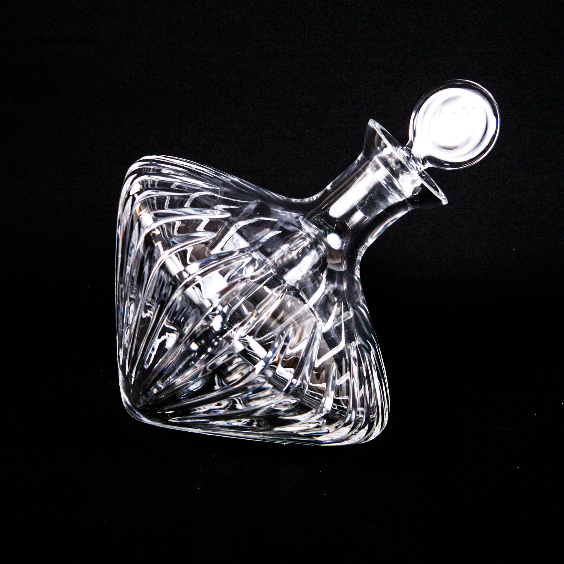Waterford Crystal Beveled Orbital Liquor Decanter