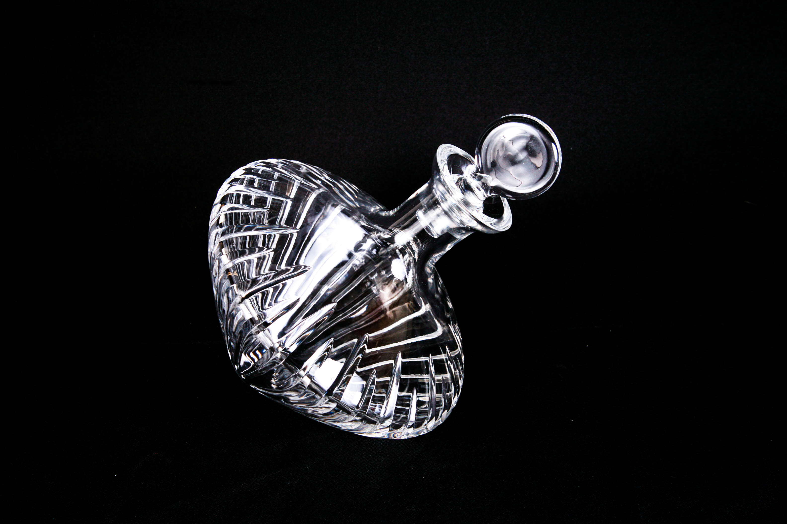 Waterford Crystal Beveled Orbital Liquor Decanter