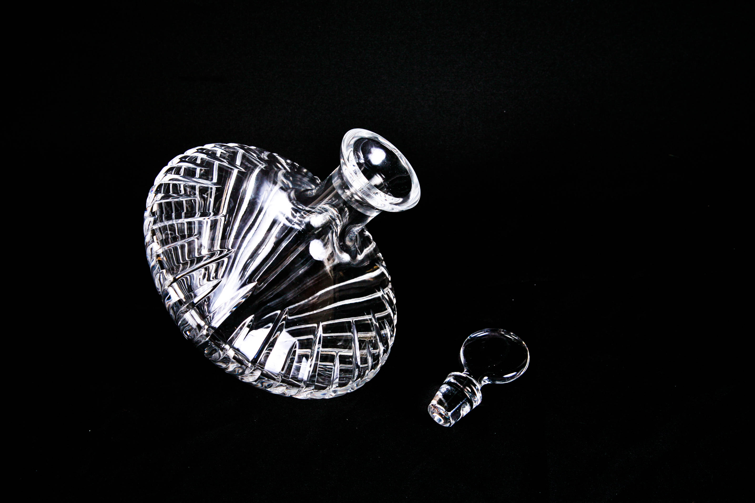 Waterford Crystal Beveled Orbital Liquor Decanter