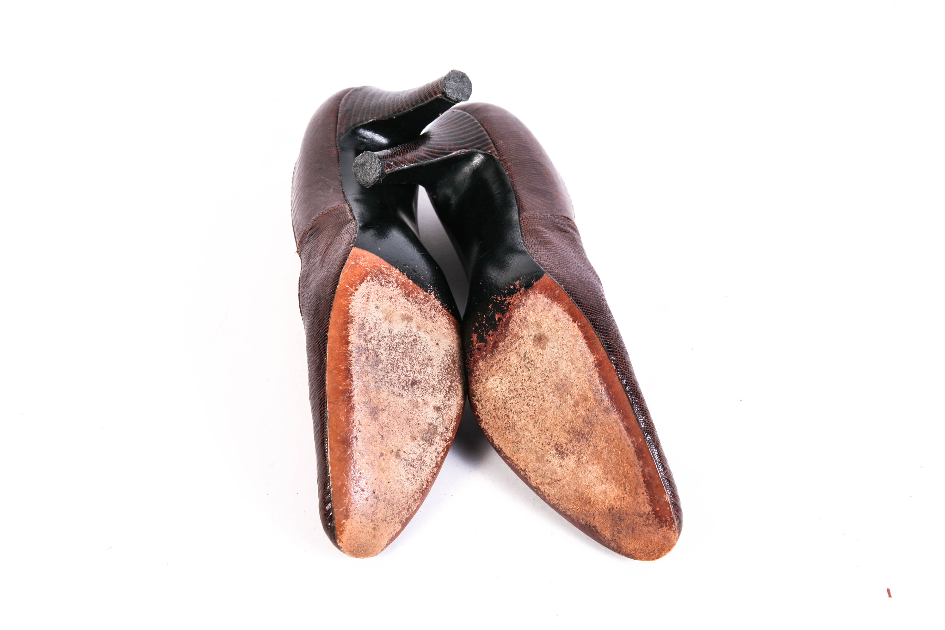 Pairing of Salvato Ferragamo and Erica Brown Heels