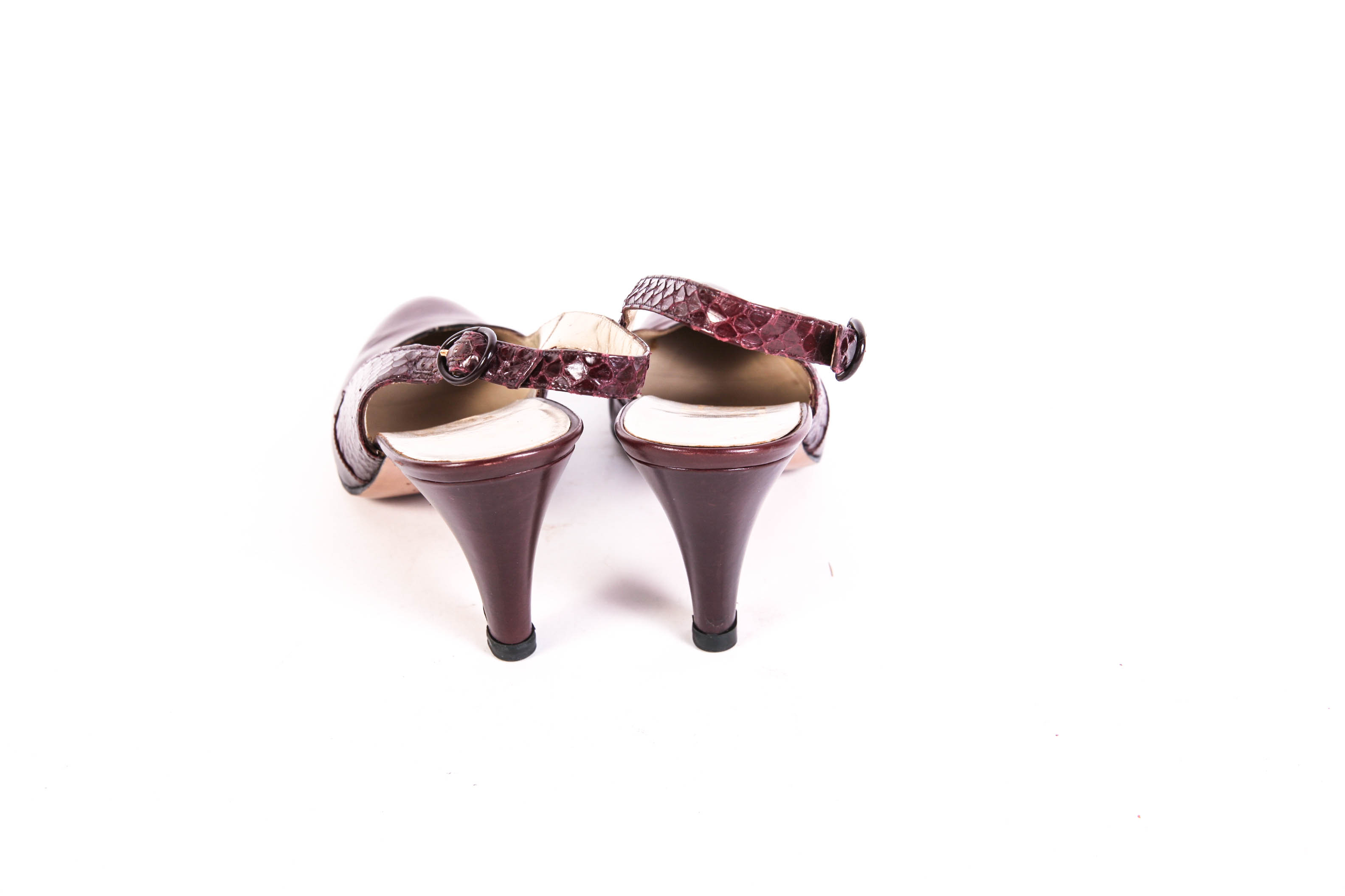 Pairing of Salvato Ferragamo and Erica Brown Heels