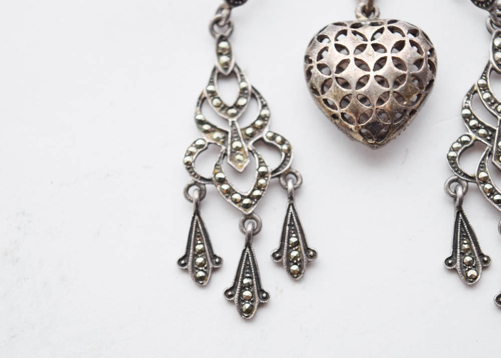 Sterling Silver and Rhinestone Jewelry