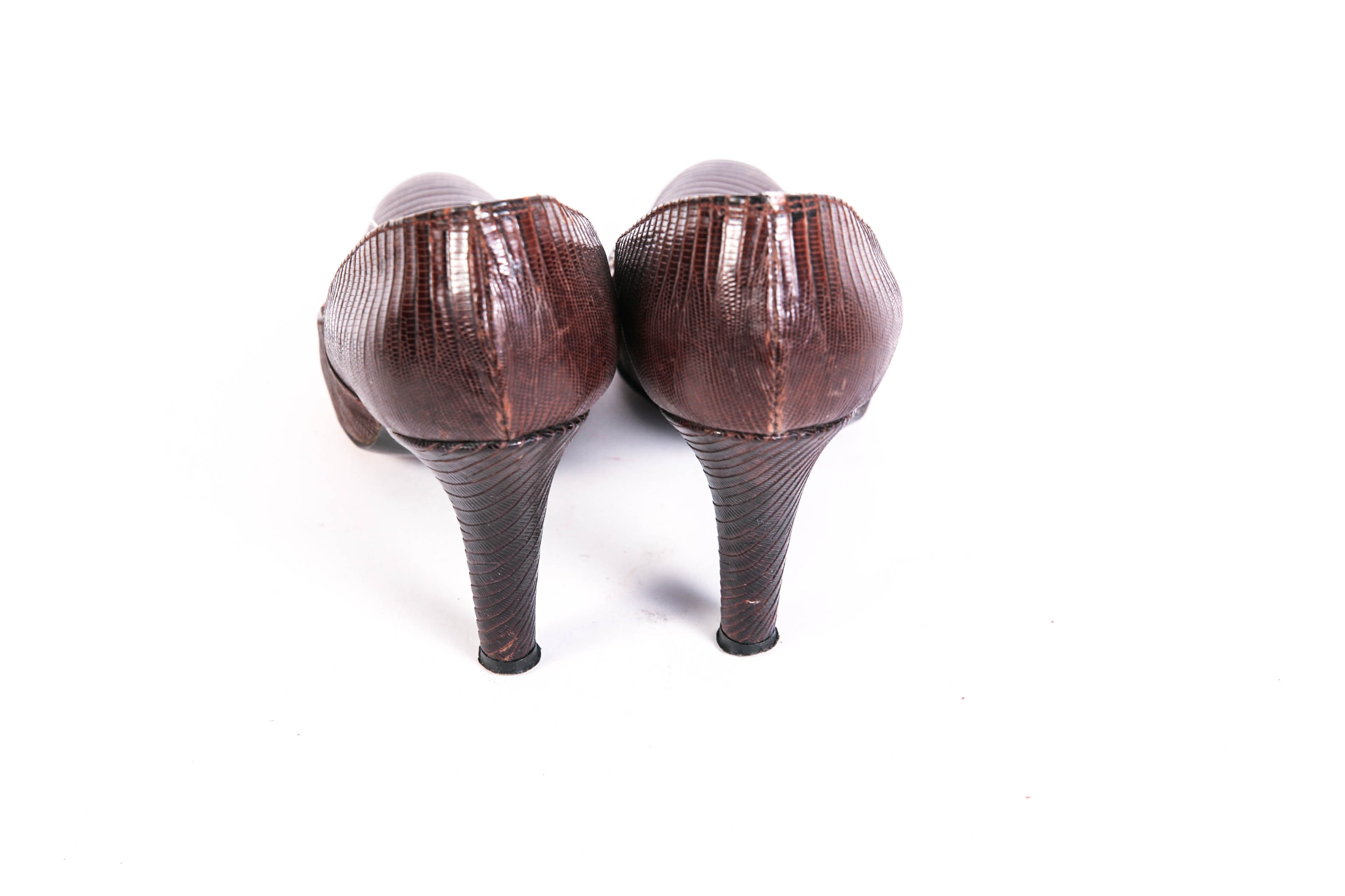 Pairing of Salvato Ferragamo and Erica Brown Heels