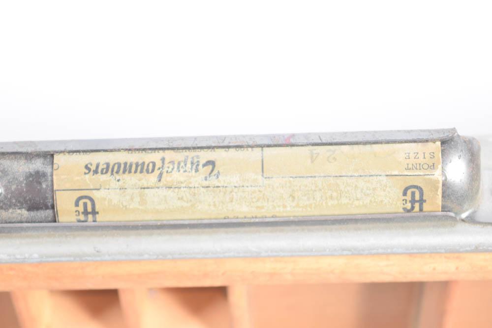 Vintage Game Boards and Type Drawer