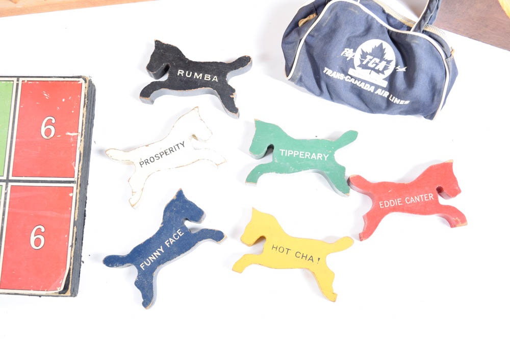 Vintage Game Boards and Type Drawer