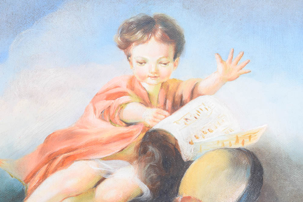 Original Signed Oil Painting Reproduction After "Bundel"