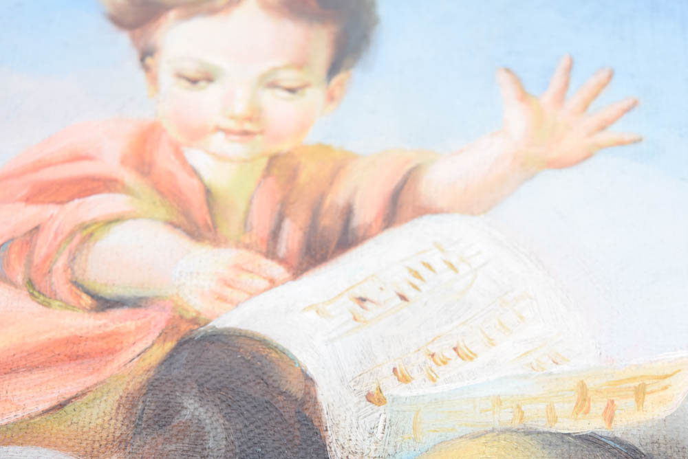 Original Signed Oil Painting Reproduction After "Bundel"