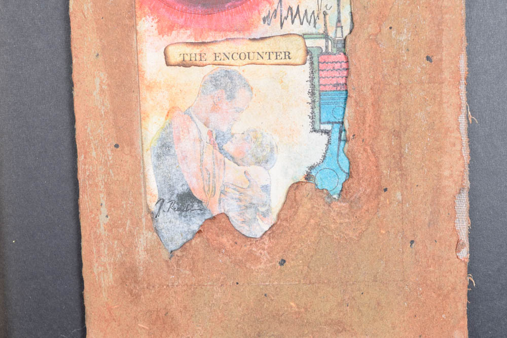 Set of Four Original Collages by John Riordan