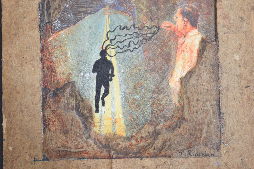 Set of Four Original Collages by John Riordan