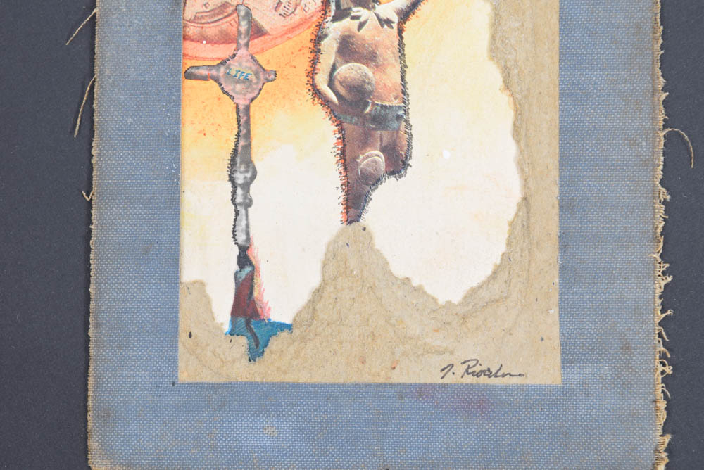 Set of Four Original Collages by John Riordan