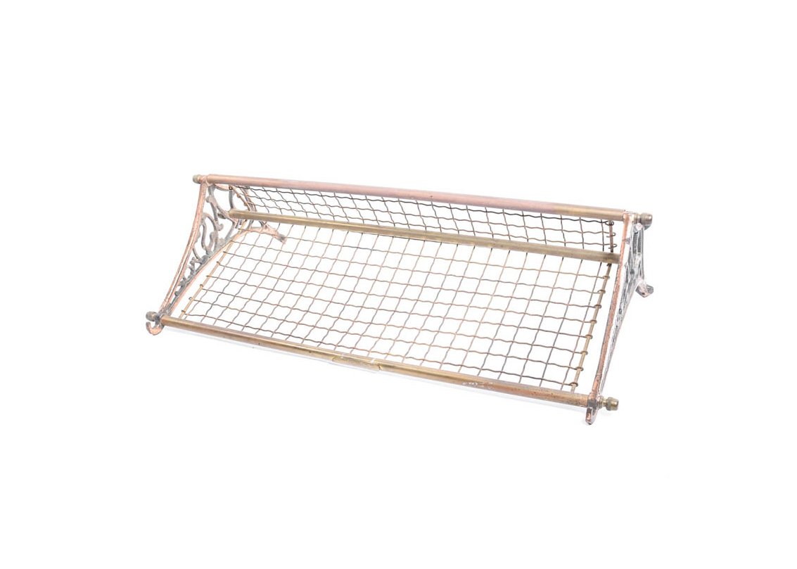 Vintage Metal Pullman Railroad Luggage Rack