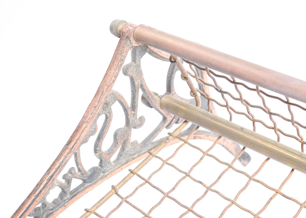 Vintage Metal Pullman Railroad Luggage Rack