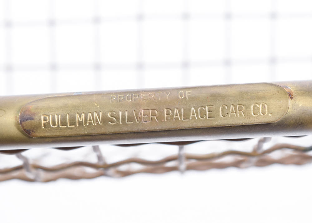 Vintage Metal Pullman Railroad Luggage Rack