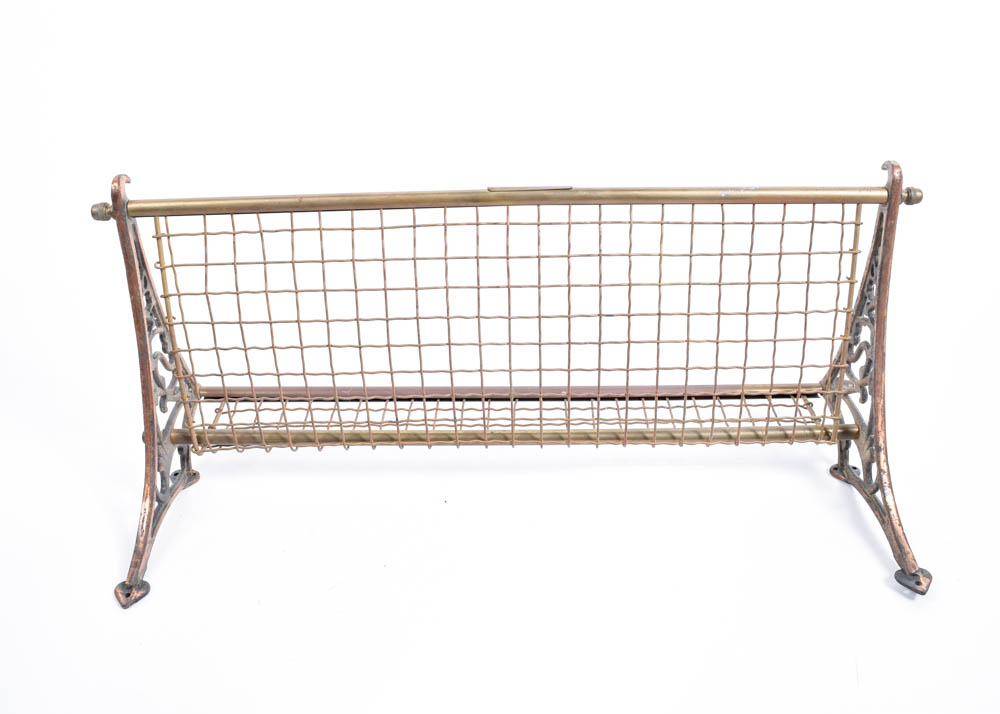 Vintage Metal Pullman Railroad Luggage Rack