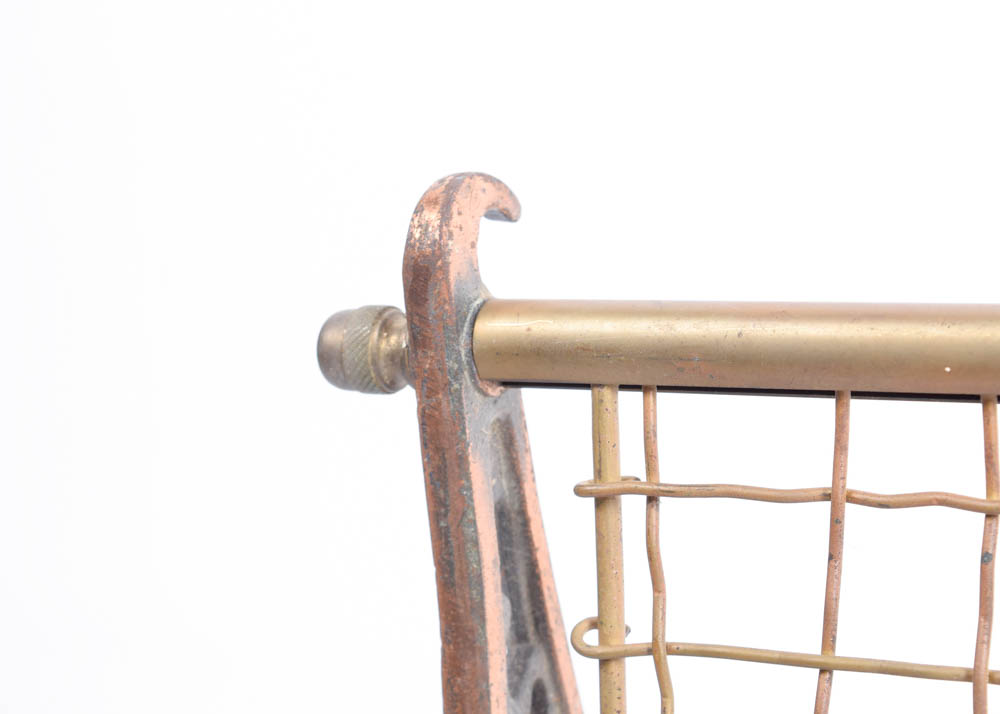 Vintage Metal Pullman Railroad Luggage Rack