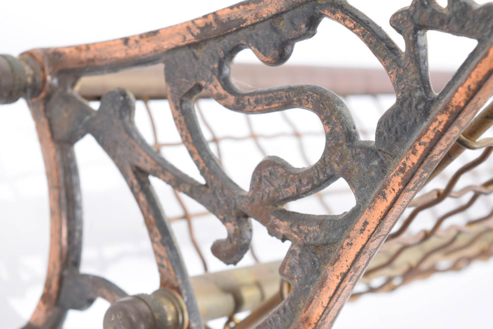 Vintage Metal Pullman Railroad Luggage Rack