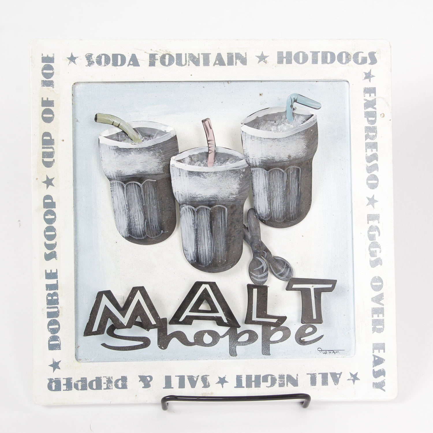 Trio of Vintage Metal Signs