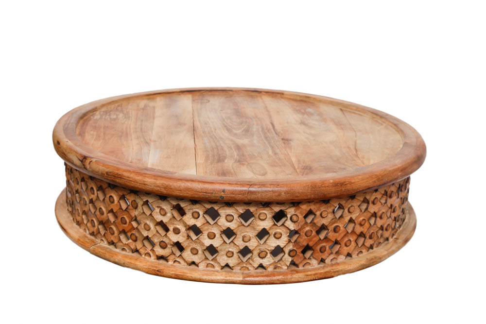 Round Pine Coffee Table
