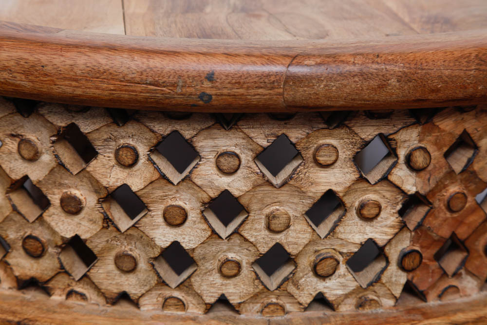 Round Pine Coffee Table