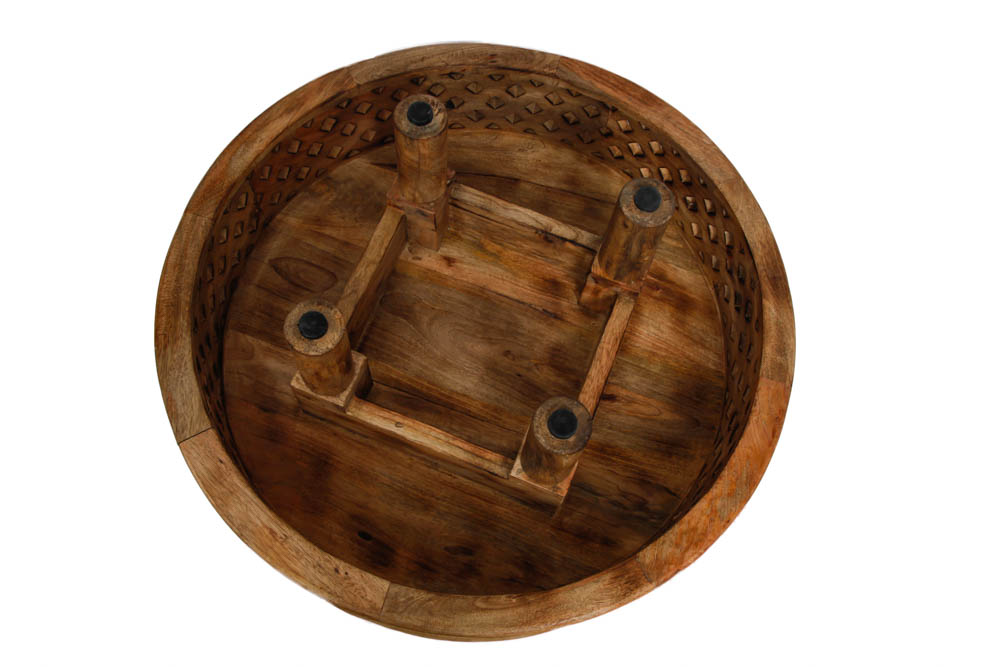 Round Pine Coffee Table