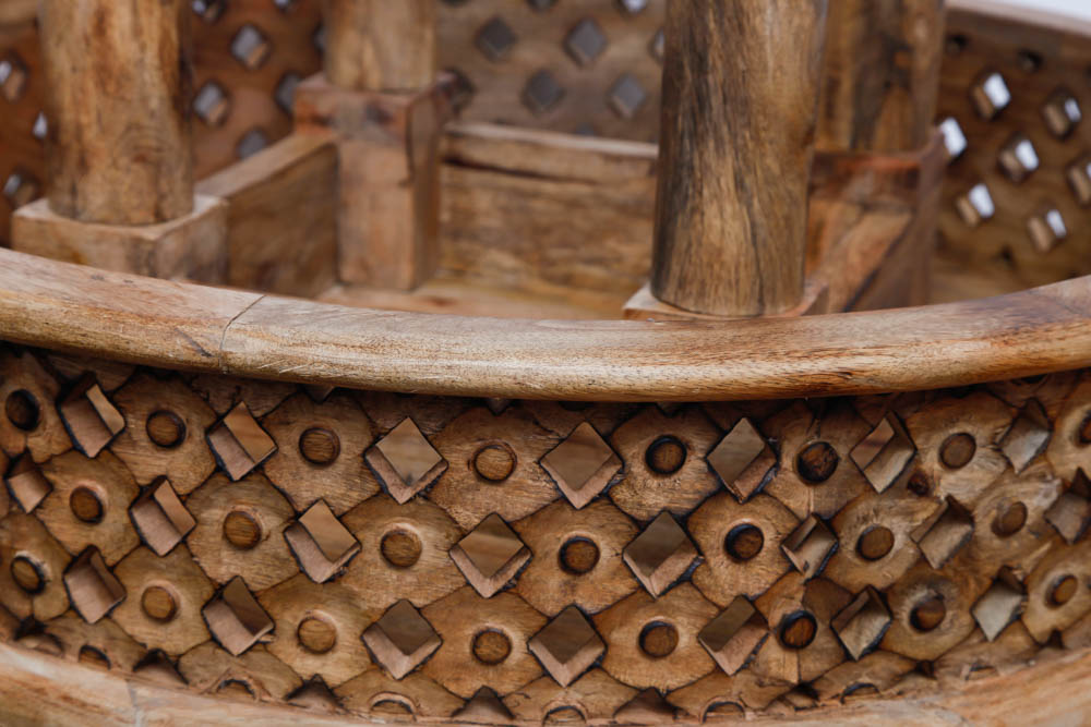 Round Pine Coffee Table