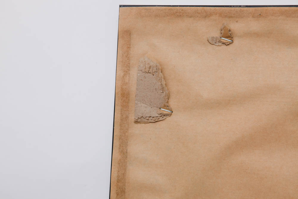 Silver Tone Leaf Motif Wall Mirror