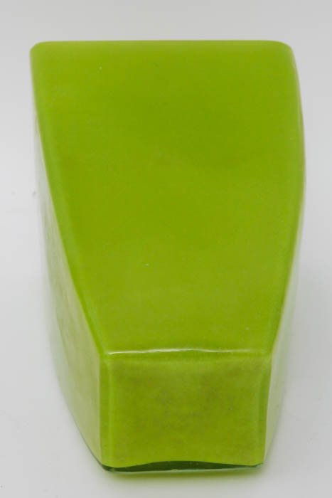 Trio of Lime Green Decorative Vases and Tray