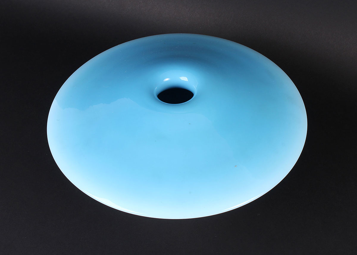 Blue and White Art Glass Vase