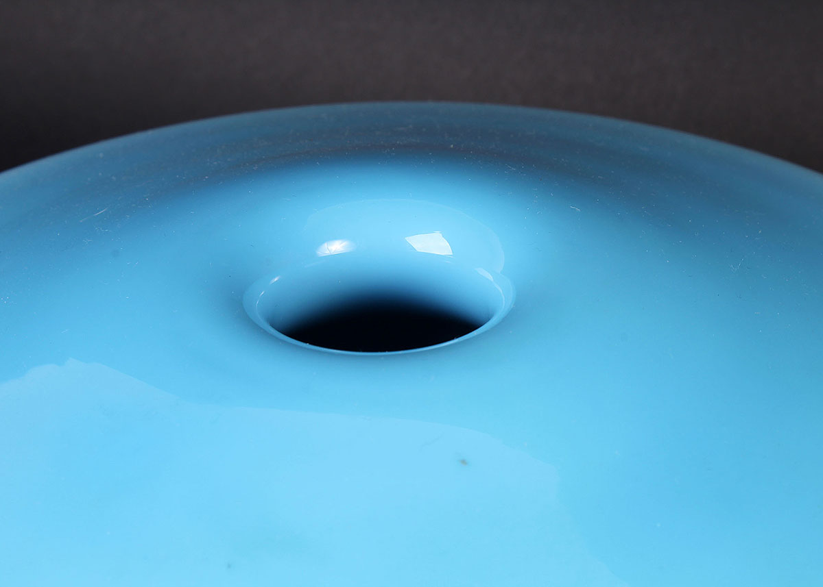 Blue and White Art Glass Vase