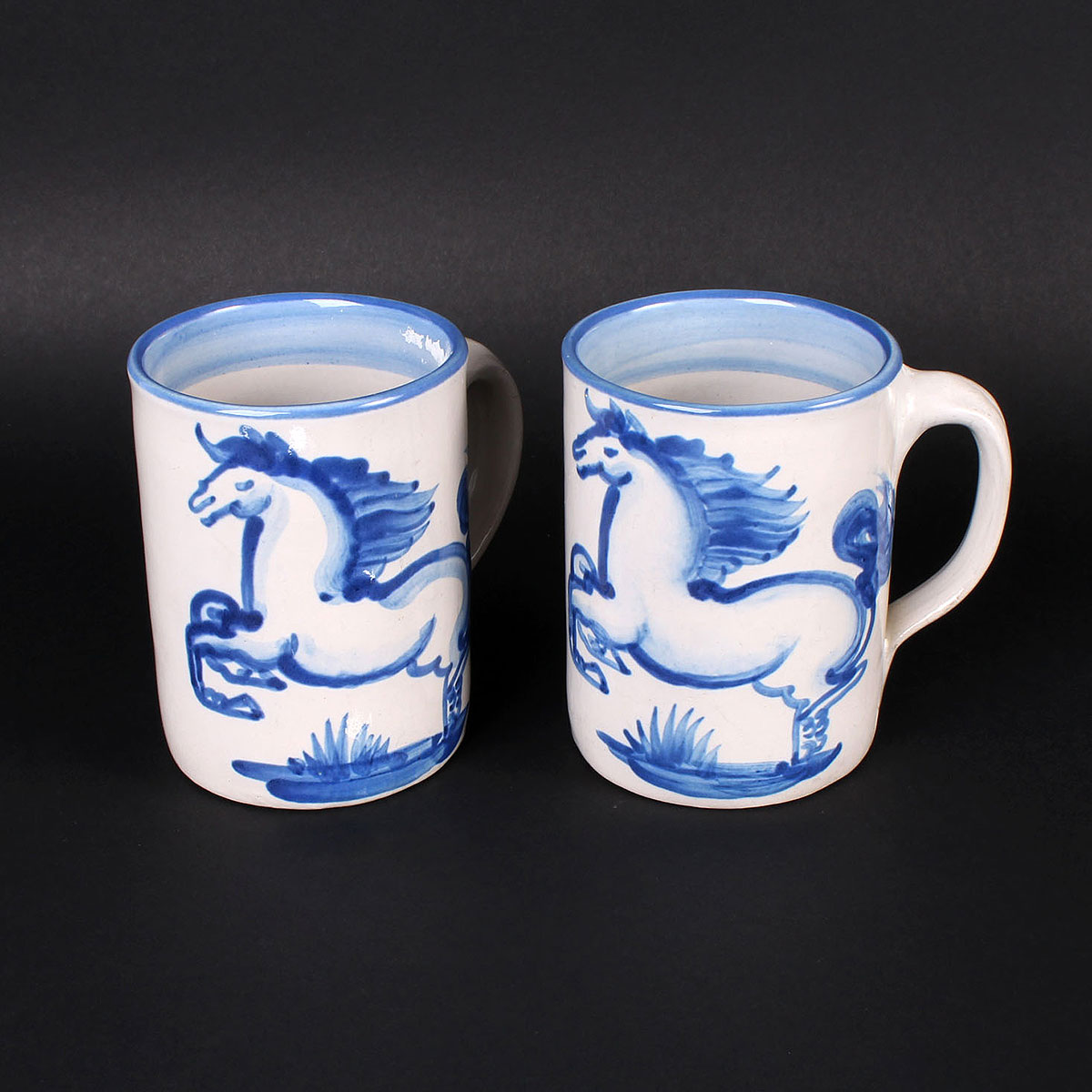 Pair of M.A. Hadley Pottery Mugs