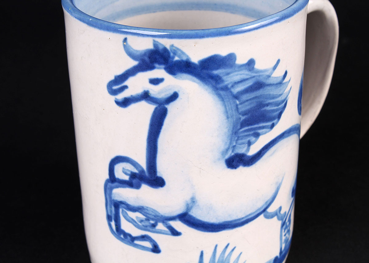 Pair of M.A. Hadley Pottery Mugs